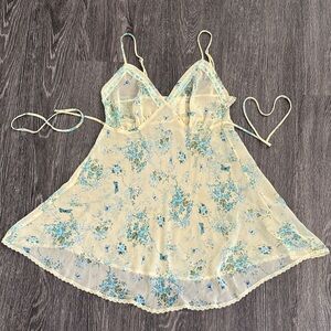 Floral Butterfly Slip Dress